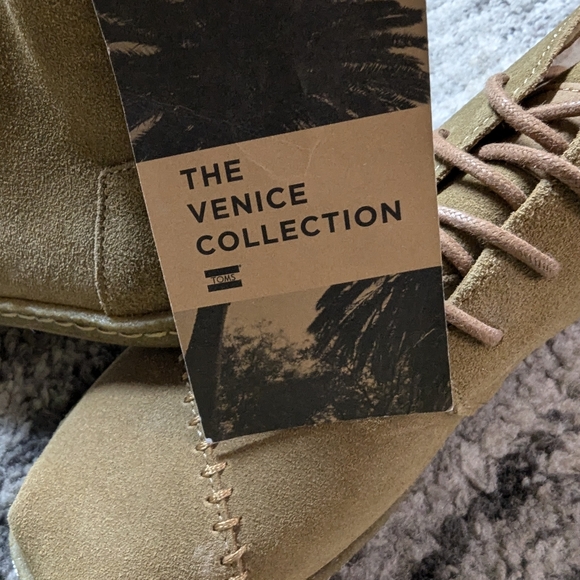 New wt tags Toms men's leather boots size 7 - Picture 4 of 5